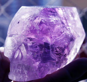 Amethyst Crystal Skull Point - Krystal Star Journeys